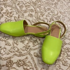 Retro Urban Outfitters green mules